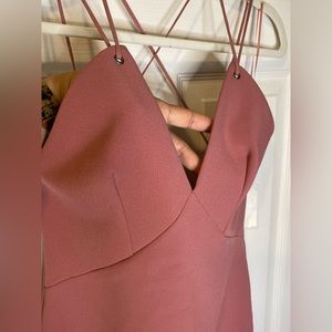 Topshop Mauve Cross-Back Strappy Cocktail Dress size 4